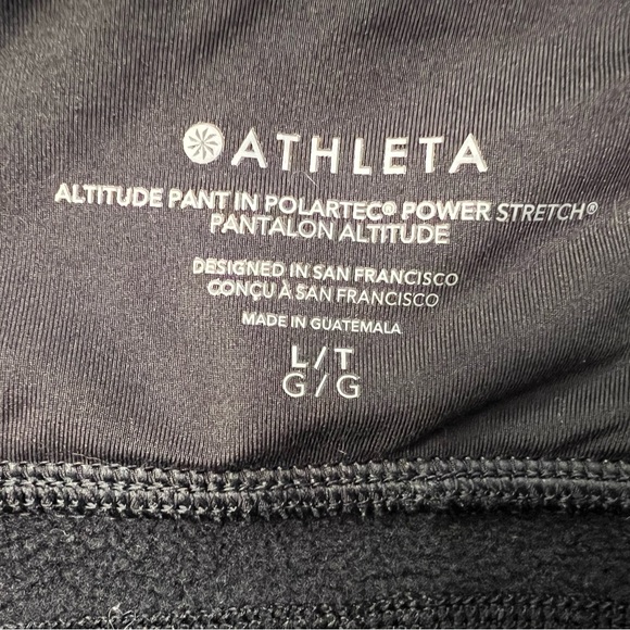 Athleta Altitude Pant in Polartec power stretch Black Size Large - Picture 10 of 14